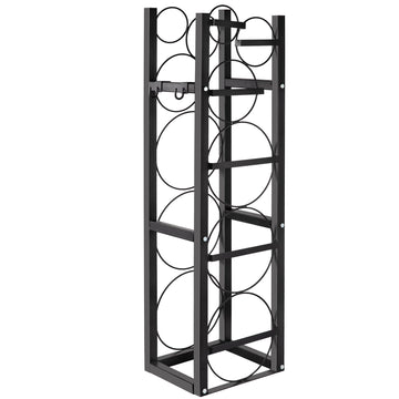 Refrigerant Cylinder Rack, 6-Tank Carbon Steel Stand