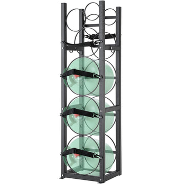 Refrigerant Cylinder Rack, 6-Tank Steel Holder