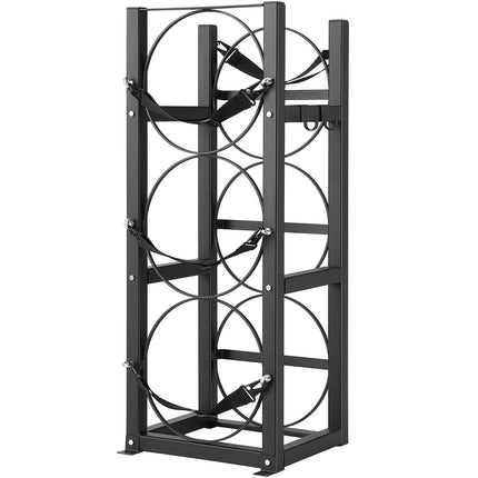 Refrigerant Cylinder Rack, Holds 3 x 30 lb Tanks