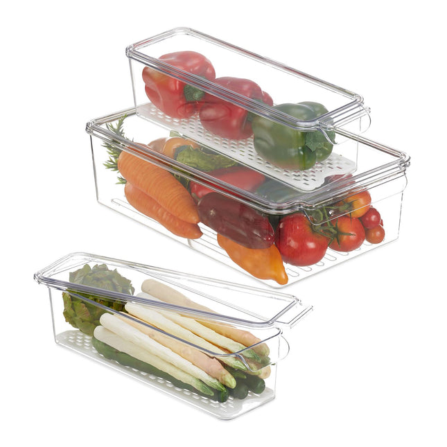 Refrigerator storage set of 3