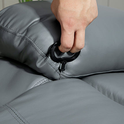 Electric massage chair, 8 vibration points, gray