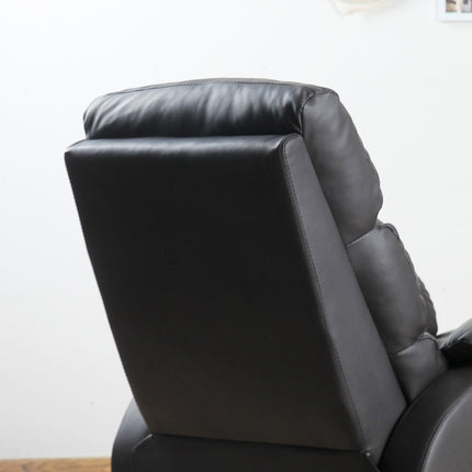 Ergonomic brown recliner - artificial leather, adjustable
