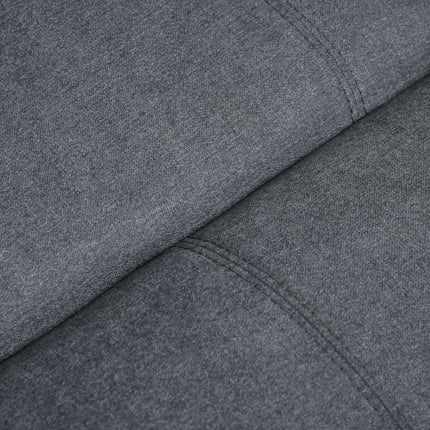 Lounger with standing aid, steel gray polyester fabric