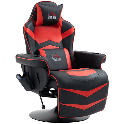 Ergonomic recliner Lounge chair, synthetic leather, massage function