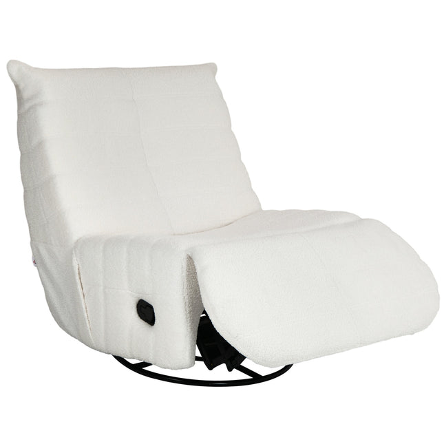 Swivel Recliner TV chair with swing, footrest, pocket spring