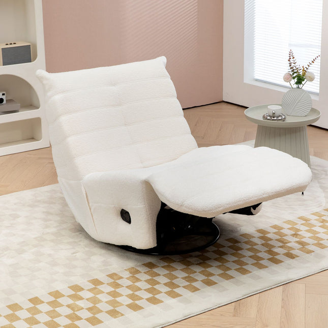 Swivel Recliner TV chair with swing, footrest, pocket spring