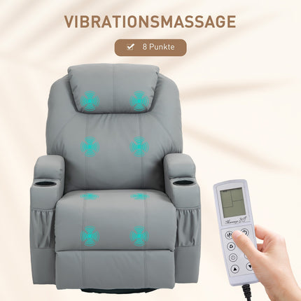 Electric massage chair with swivel and tilt functions