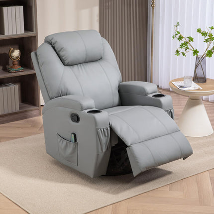 Electric massage chair with swivel and tilt functions