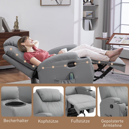 Electric massage chair with swivel and tilt functions