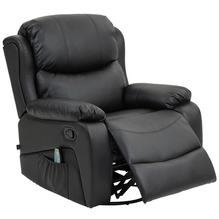 Electric recliner with massage and heating function
