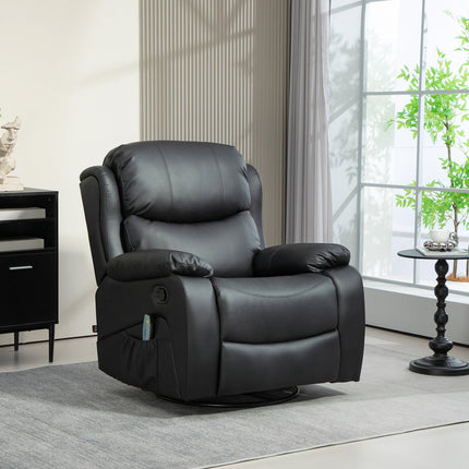 Electric recliner with massage and heating function