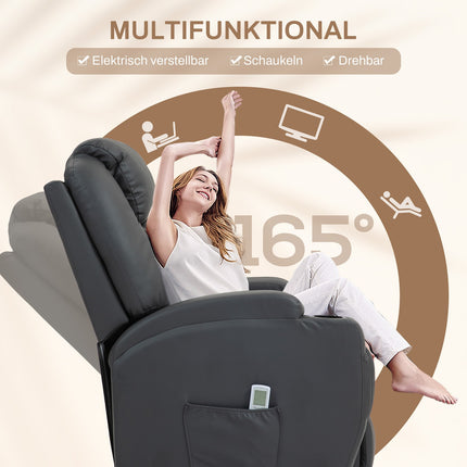 Electric massage chair with cup holder