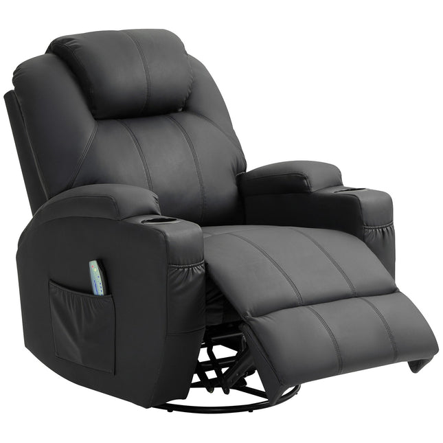 Electric recliner with massage and rocking function