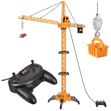 Remote Control Crane Toy 125 cm with 3 Heights, Wired Remote, 95 cm Boom