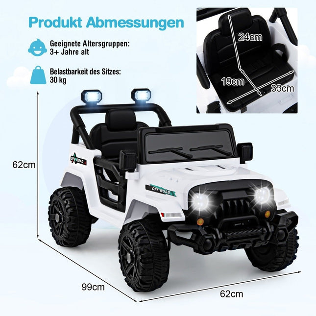 Remote Control Electric Ride-On Truck with LED Lights