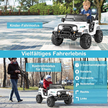 Remote Control Electric Ride-On Truck with LED Lights