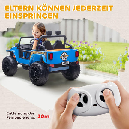 Remote Control Kids Electric Car, 12V Battery, Parent-Child Seat
