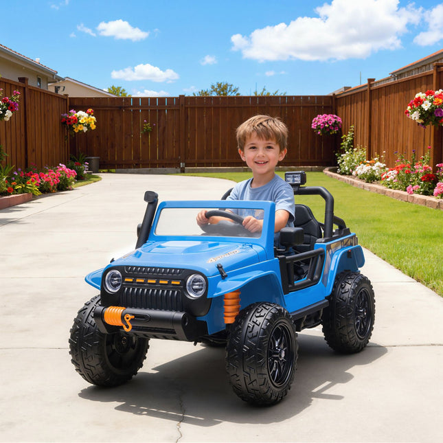 Remote Control Kids Electric Car, 12V Battery, Parent-Child Seat