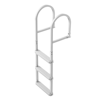 Removable Dock Ladder, 3-Step Aluminum, 500 lb Capacity