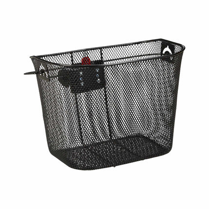 Removable bicycle basket at the front