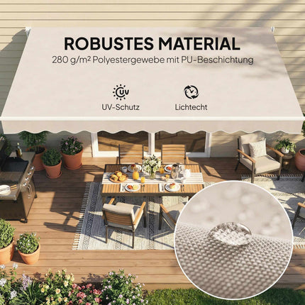 Replacement Awning Fabric, 280g/m² Polyester, UPF 50+