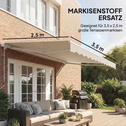 Replacement Awning Fabric, 280g/m² Polyester, UPF 50+