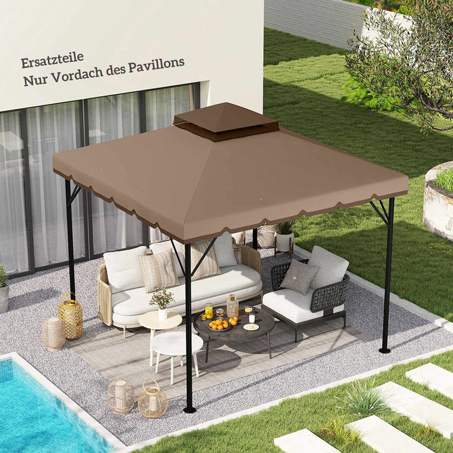 Replacement Canopy for 3x3m Gazebo, UPF 30+ Polyester