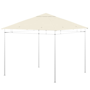 Replacement Canopy for 3x3m Gazebo, Water-Resistant, Cream