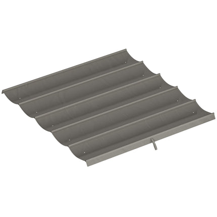 Replacement Canopy for 3x3m Pergola, Light Grey, Polyester