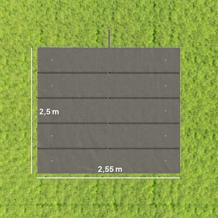 Replacement Canopy for 3x3m Pergola, Light Grey, Polyester