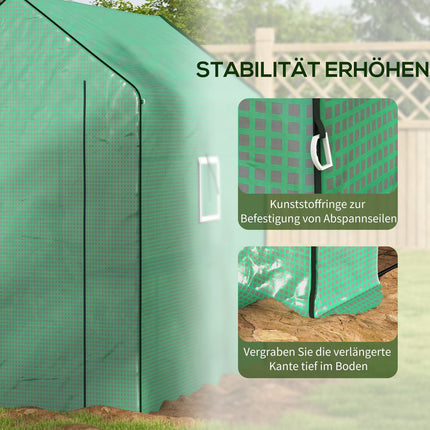 Greenhouse PE Film Cover, UV protection, 140x213x190 cm