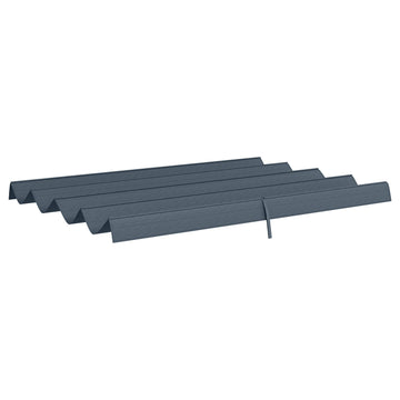 Pergola roof with UV protection, dark grey, 3 x 2.5M