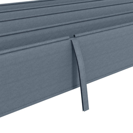 Pergola roof with UV protection, dark grey, 3 x 2.5M