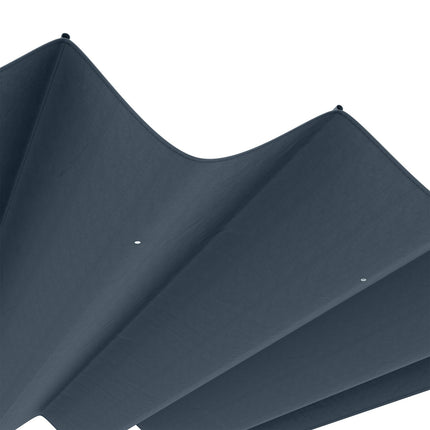 Pergola roof with UV protection, dark grey, 3 x 2.5M