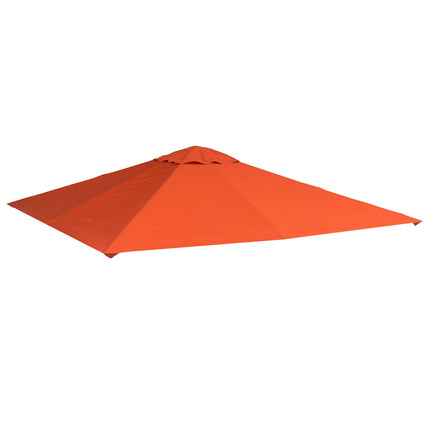 Orange Polyester Gazebo Roof Cover, Sun protection, 3x3 m