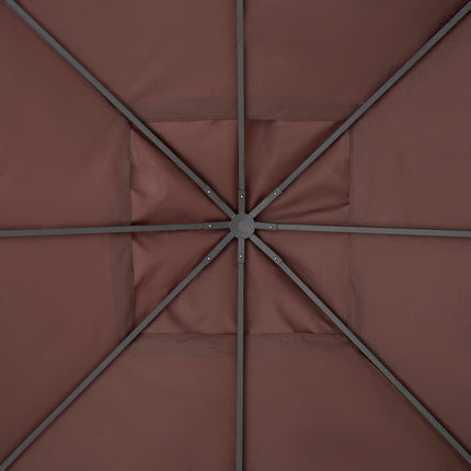 Gazebo Replacement Cover, Sun Shade, 2.93x2.93M, Coffee