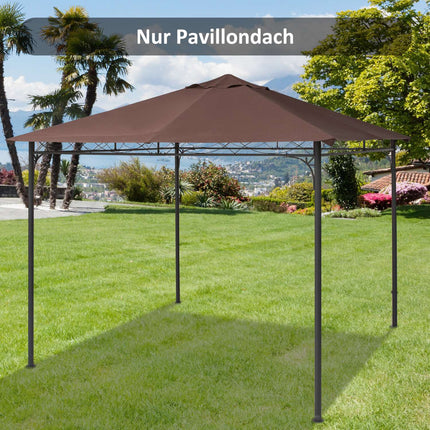 Gazebo Replacement Cover, Sun Shade, 2.93x2.93M, Coffee