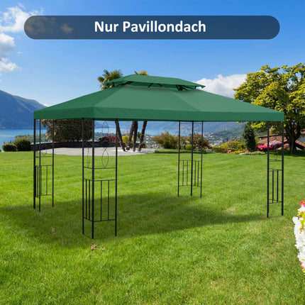 Replacement gazebo roof, 3x4M polyester, green