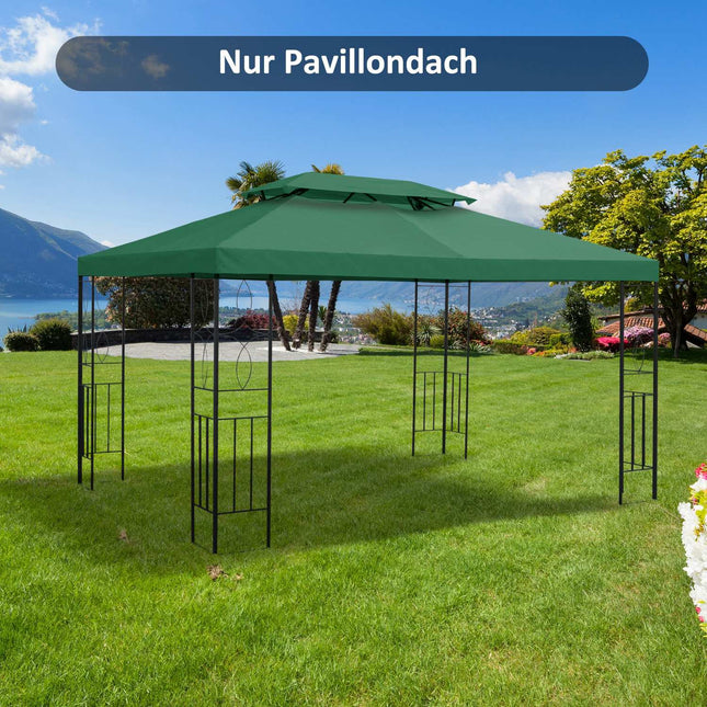 Replacement gazebo roof, 3x4M polyester, green