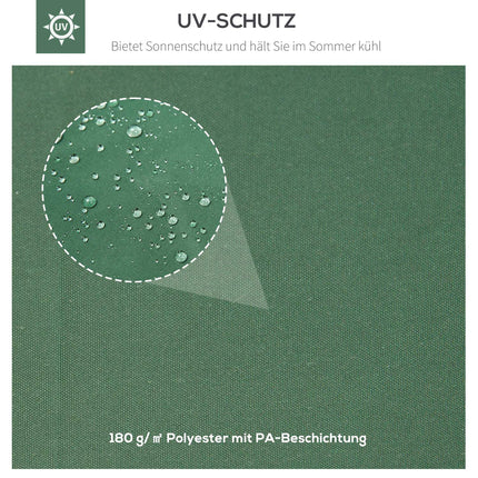 Replacement gazebo roof, 3x4M polyester, green
