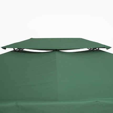 Replacement gazebo roof, 3x4M polyester, green