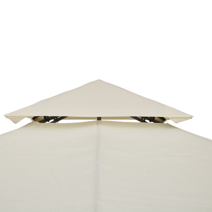 Metal Gazebo Replacement Roof, 3x3M, Cream Polyester