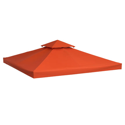 Replacement gazebo roof, rust red polyester, 3x3M