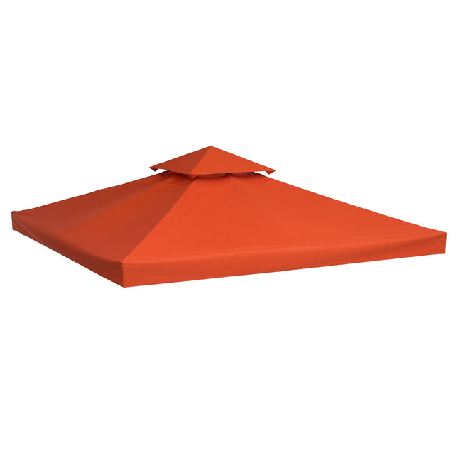 Replacement gazebo roof, rust red polyester, 3x3M