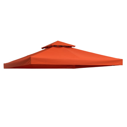 Replacement gazebo roof, rust red polyester, 3x3M
