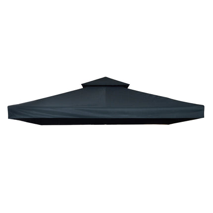 Carbon gray polyester roof for 3x3M Metal Gazebo