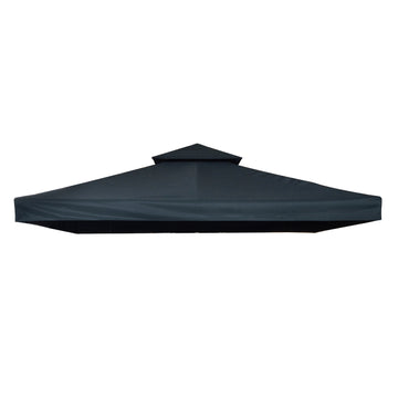 Carbon gray polyester roof for 3x3M Metal Gazebo