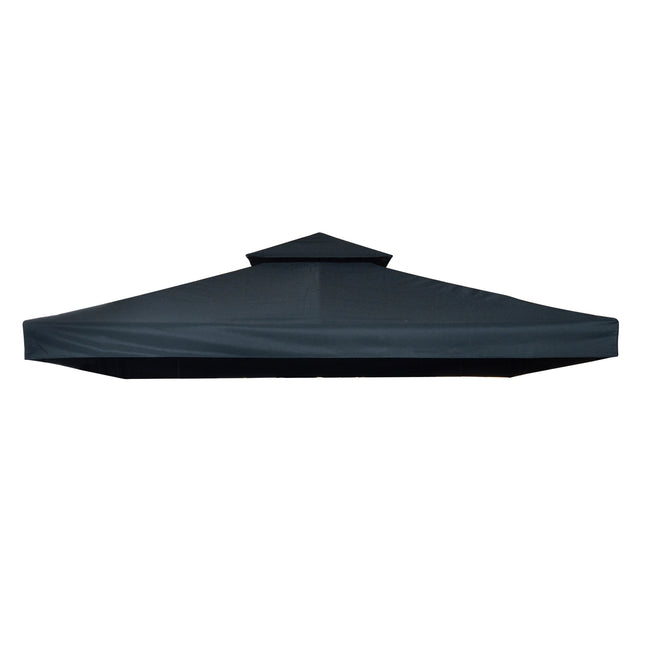 Carbon gray polyester roof for 3x3M Metal Gazebo