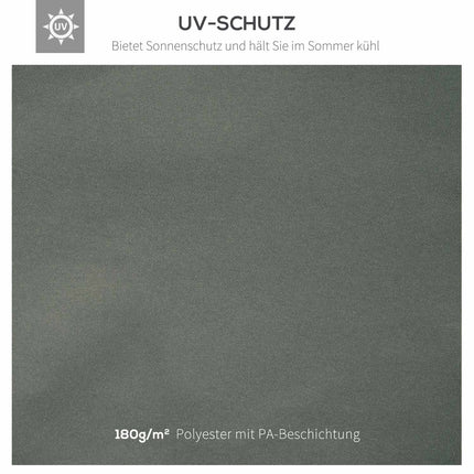 Dark gray 3x4M polyester roof replacement for gazebo