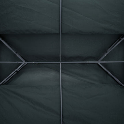 Charcoal gray polyester gazebo roof, 3x4M replacement
